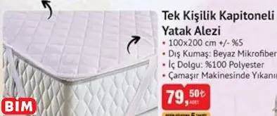 CASİLDA HOME TEK KİŞİLİK KAPİTONELİ  YATAK ALEZİ